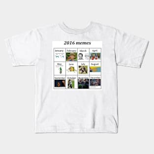 2016 Meme Calendar Kids T-Shirt